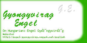 gyongyvirag engel business card